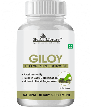 Herbs Library Giloy Immunity Booster Capsule, 60 Capsules (Pack of 1)