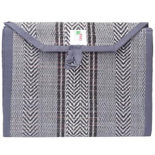 Handloom Cotton Wall Pocket Organizer - Stylish Grey Storage Solution for Home & Office