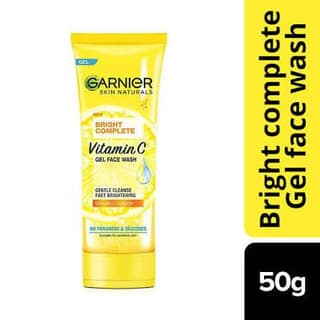 GARNIER BRIGHT COMPLETE VITAMIN C GEL FACE WASH 50G