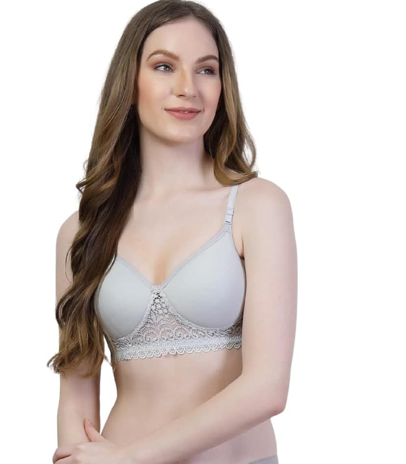 ADORNSTAR Women's Cotton Padded Non-Wired Full Coverage Bra view 2