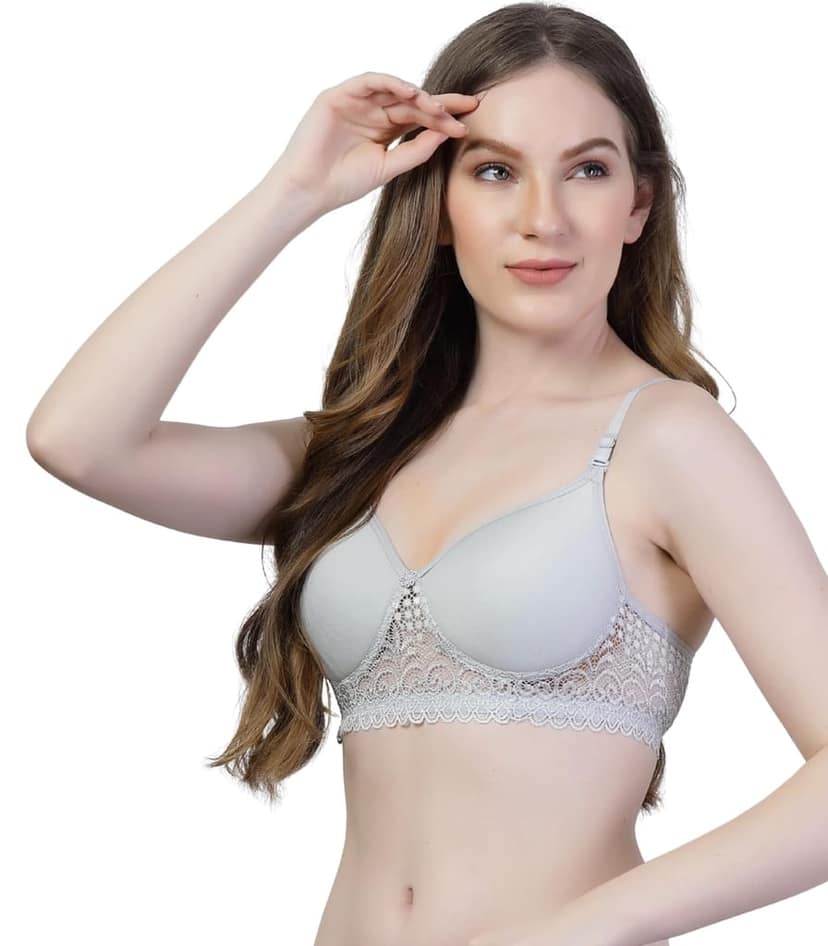 ADORNSTAR Women's Cotton Padded Non-Wired Full Coverage Bra view 3