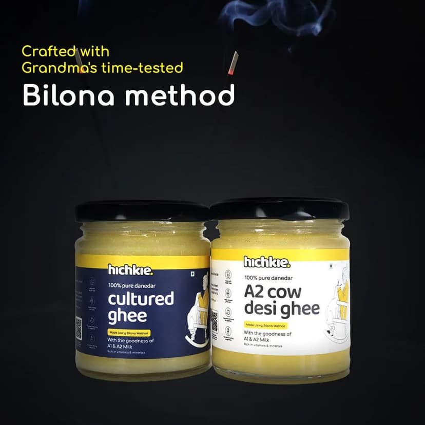 Pack of 2 | 180ml | A2 Cow Desi Ghee | Cultured Ghee | Bilona Method | Lab Tested. view 3