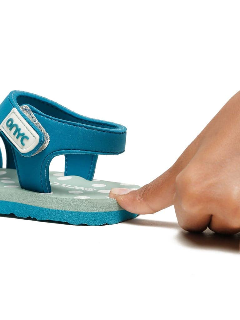 ONYC Premium Butterscotch Kids Sandals for Girls (Teal Blue) view 9