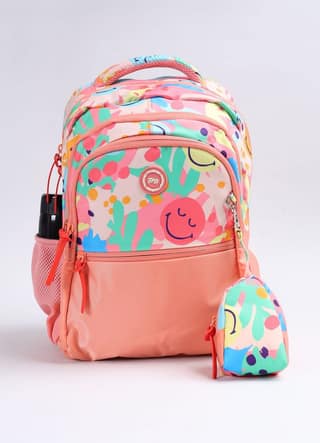 PB Pearlbags Polyester Water Resistant Casual Backpack With Pencil Pouch For School For Boys and Girls