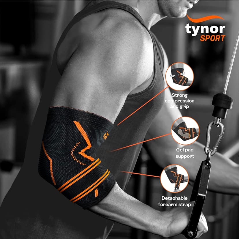 TYNOR Elbow Support Air Pro, 1 Unit (Colour - GREEN, Size - XL) by Total Sporting And Fitness Solutions Pvt Ltd view 2