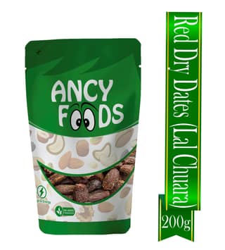 Ancy Lal Chuara 200 Grams Traditional Red Dry Dates | Lal Sukha Khajoor Known For Their Natural Sweetness | Widely Used in Indian Kitchens for Sweets, Kheer, and Health Recipes | Gives Energ