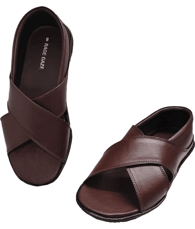RAGE GAZE - Brown Men's Sandals view 2