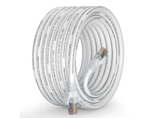 Portronics NetX10 CAT-6 Ethernet Cable 10M, RJ45 to RJ45 LAN Cable, 1000 Mbps Speed, 250 MHz Bandwidth, Copper-Plated Connectors & Copper Clad Wires, Durable PVC Build, for Router, PC, CCTV, Laptop - White