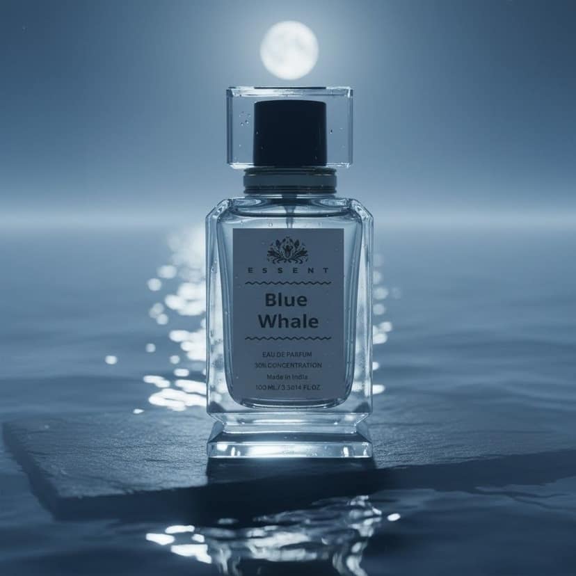 Essent Perfumes Blue Whale Eau de Parfum (EDP) – Fresh Floral Aquatic Long Lasting Perfume – Unisex Fragrance