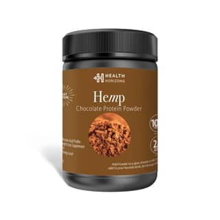 Health Horizons Hemp chocolate Protein Powder | Natural Coconut Sugar| Chocolate Flavor Vegan, Keto Friendly, Gluten Free Plant Protein with Omega 3 and 6 | No Cholesterol | Protein Powder to Build Lean Muscle