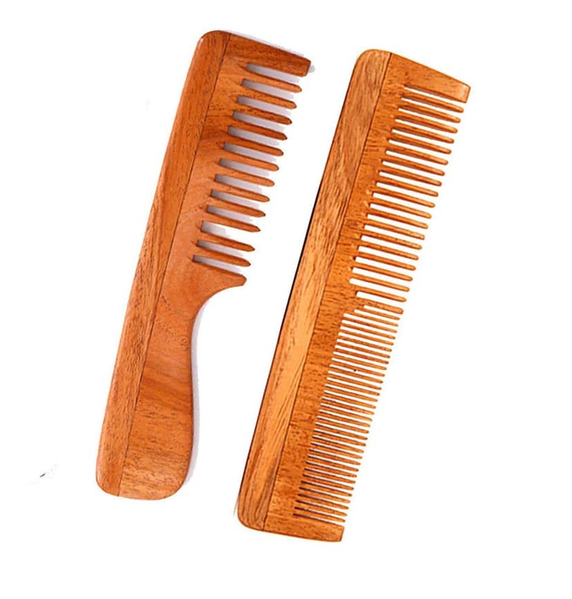 Rufiys Wooden Comb For Hair Growth | Anti Dandruff | Women & Men Combo… view 4
