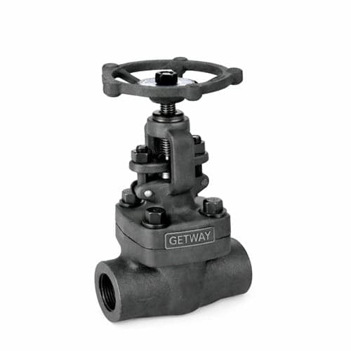 GETWAY Forged Steel Gate Valve ½ Inch 800# (Class 800), A105 Body, NPT Threaded