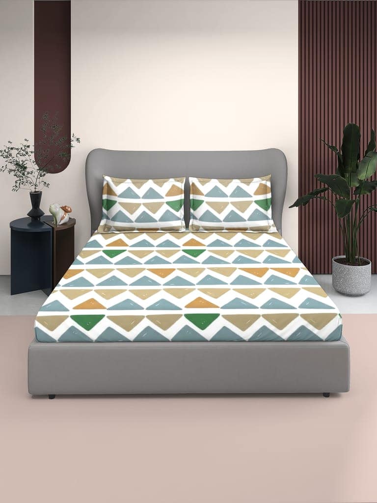 Quirky Home Fantasy Collection King Bedsheet with 2 Pillow Covers
