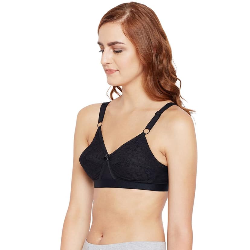 Bodycare 100% Cotton Lightly Padded Non wired Tshirt Bra-Pack of 3 view 3
