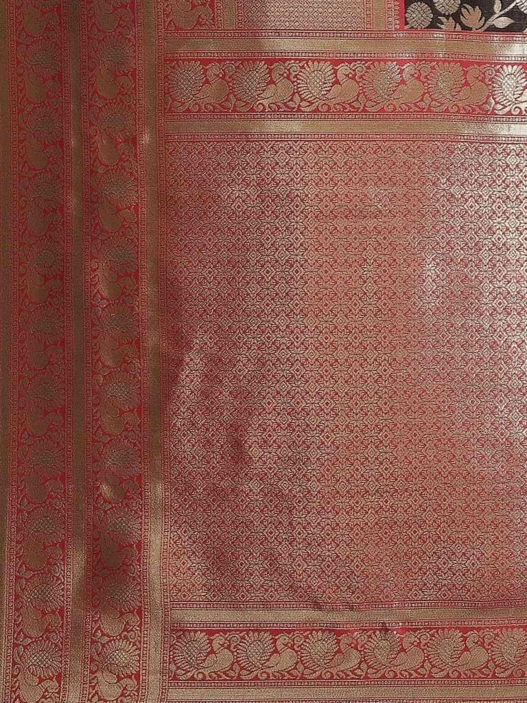 Women's Banarasi Art Silk Saree With Unstiched Blouse Piece view 4