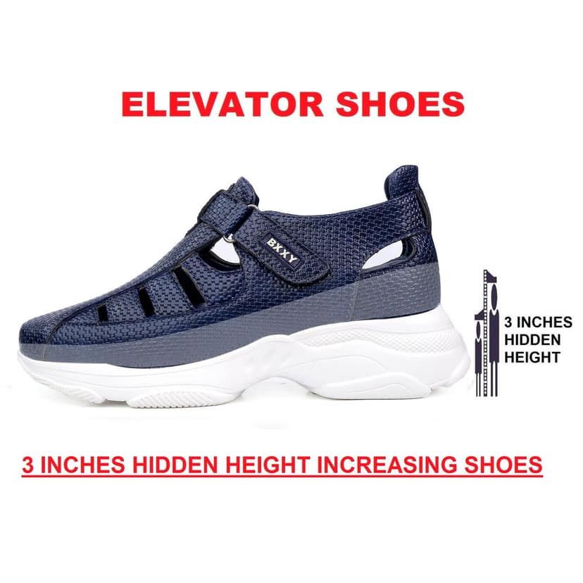 Bxxy's 3 Inch Height Increasing Elevator Sandals for Men view 3