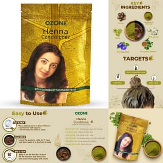 Ozone Henna Hair Conditioner 200 g (2 pcs)
