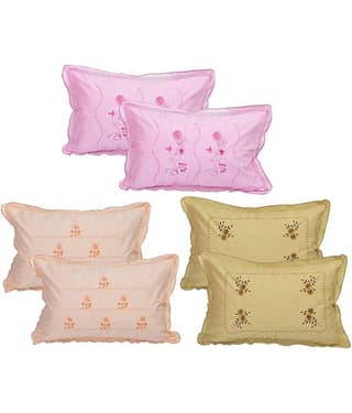 Dream Decor Pack of 6 MultiColor Pillow Covers (17 In X 27 In)