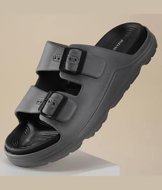 Avant BuckleStride Grey Men's Slide Flip Flop