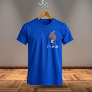 Trishoolin Gym Lover Graphic Theme T-Shirt | Design 40020MB | Cotton Regular Fit | Crew Neck / Round Neck Half Sleeve | Pack of 1
