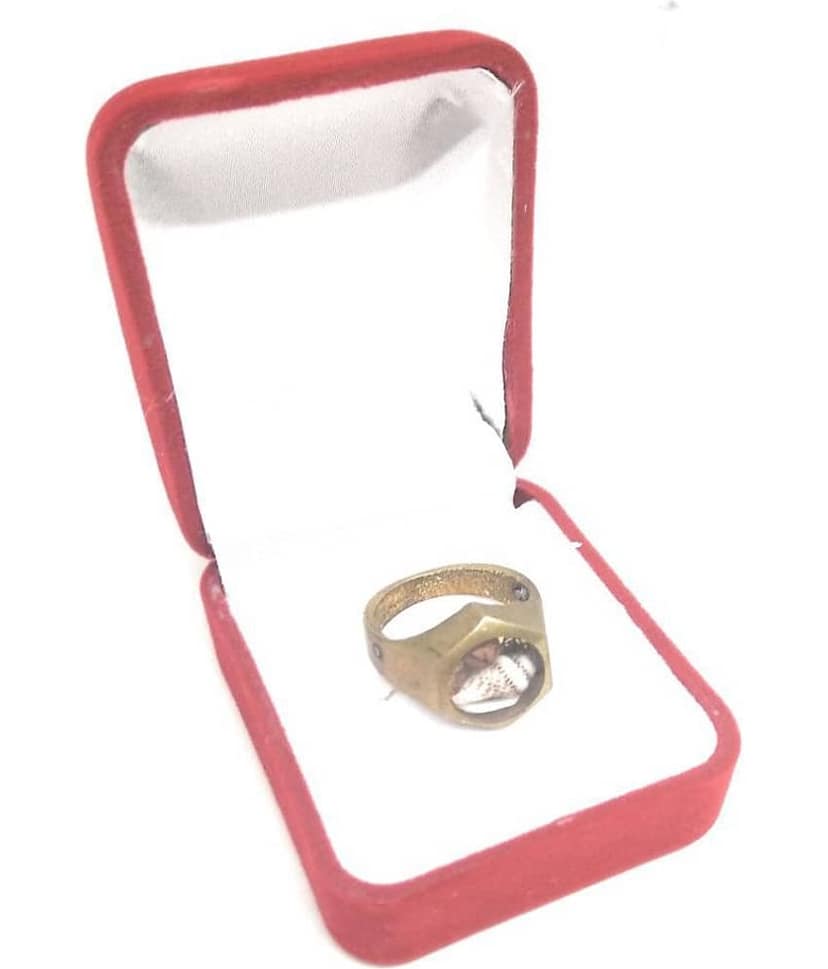 Apna Rudraksha Religious Ring Trishakti Shankh jadit Ring ( Pack of 1 ) view 2