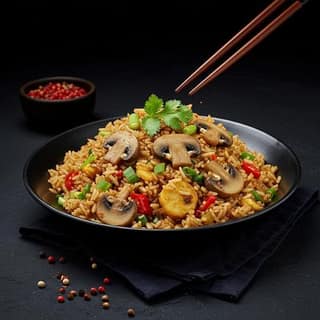 Mushroom Fried Rice