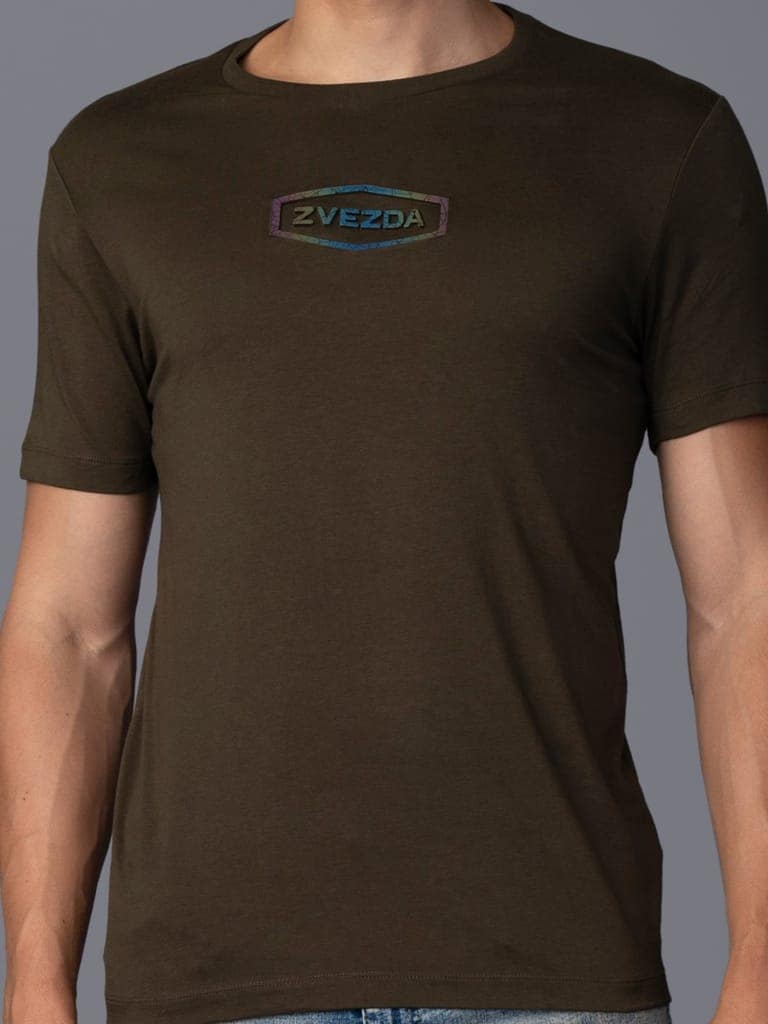 Men’s Trendy Pure Cotton European Fit Branded T-Shirt for Men-Dark Green view 3