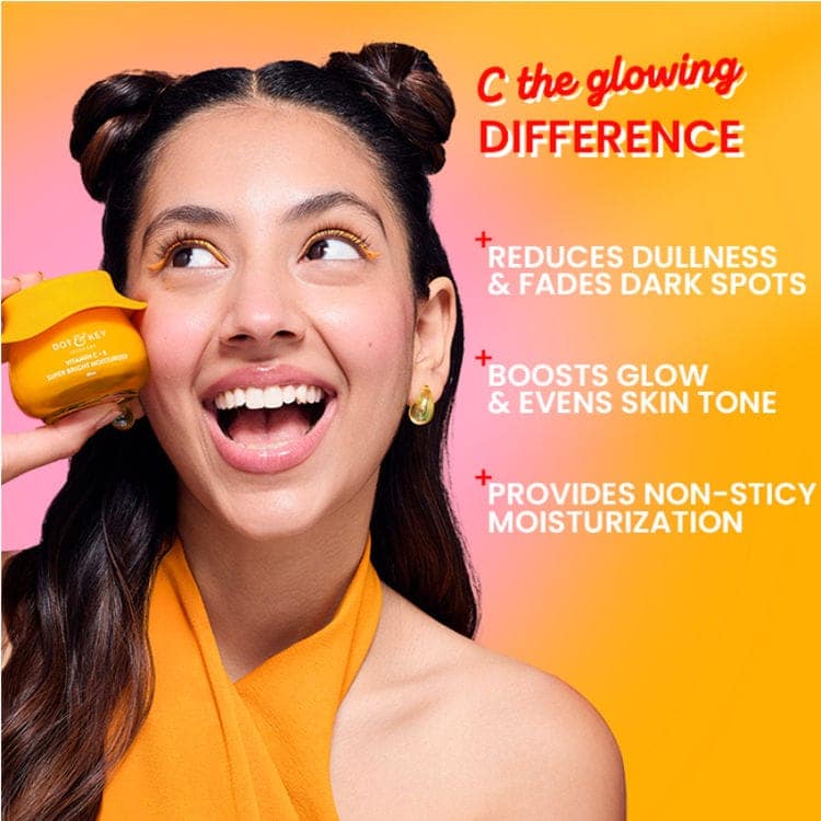 Dot & Key Vitamin C + E Super Bright Moisturizer With Sicilian Blood Orange, Boosts Glow, Light Gel (60 ml) view 6