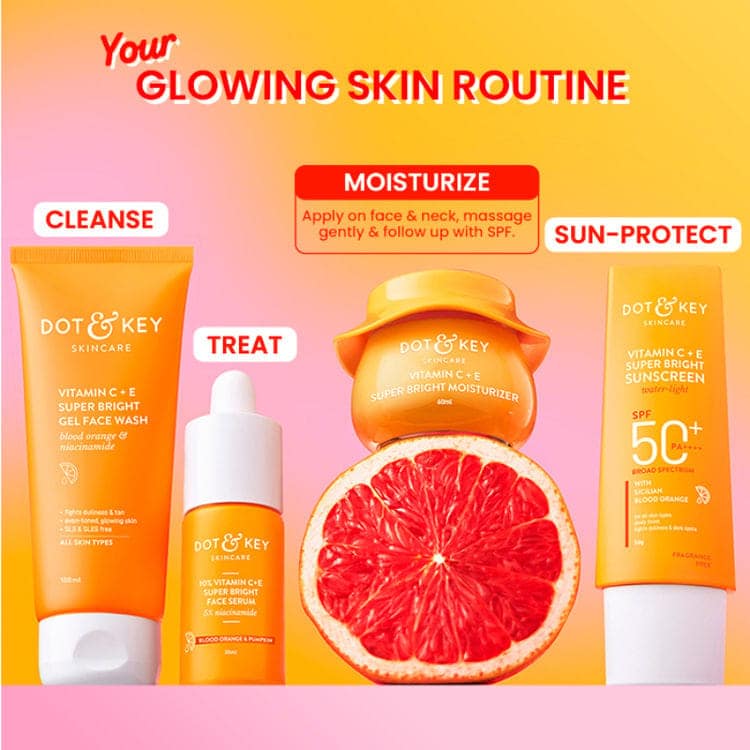 Dot & Key Vitamin C + E Super Bright Moisturizer With Sicilian Blood Orange, Boosts Glow, Light Gel (60 ml) view 7