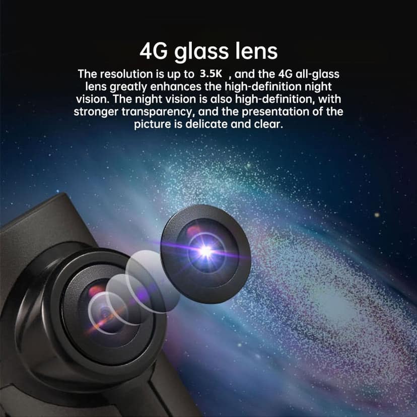 AUSHA 4K UHD Car Dash Camera with WiFi | Night Vision, HDR, 350° Rotating Lens, G-Sensor & Motion Detection view 5