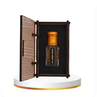 alnaqi Fragrances Amber-Wood 6ml - Luxury Oriental Attar, Alcohol Free Warm-Amber-Oil, Long Lasting Rich-Oudh-Ittar, Premium Signature-Scent