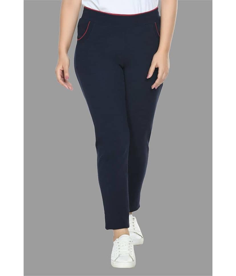 PREEGO - Cotton Blend Slim Fit Red Women's Jeggings ( Pack of 1 )