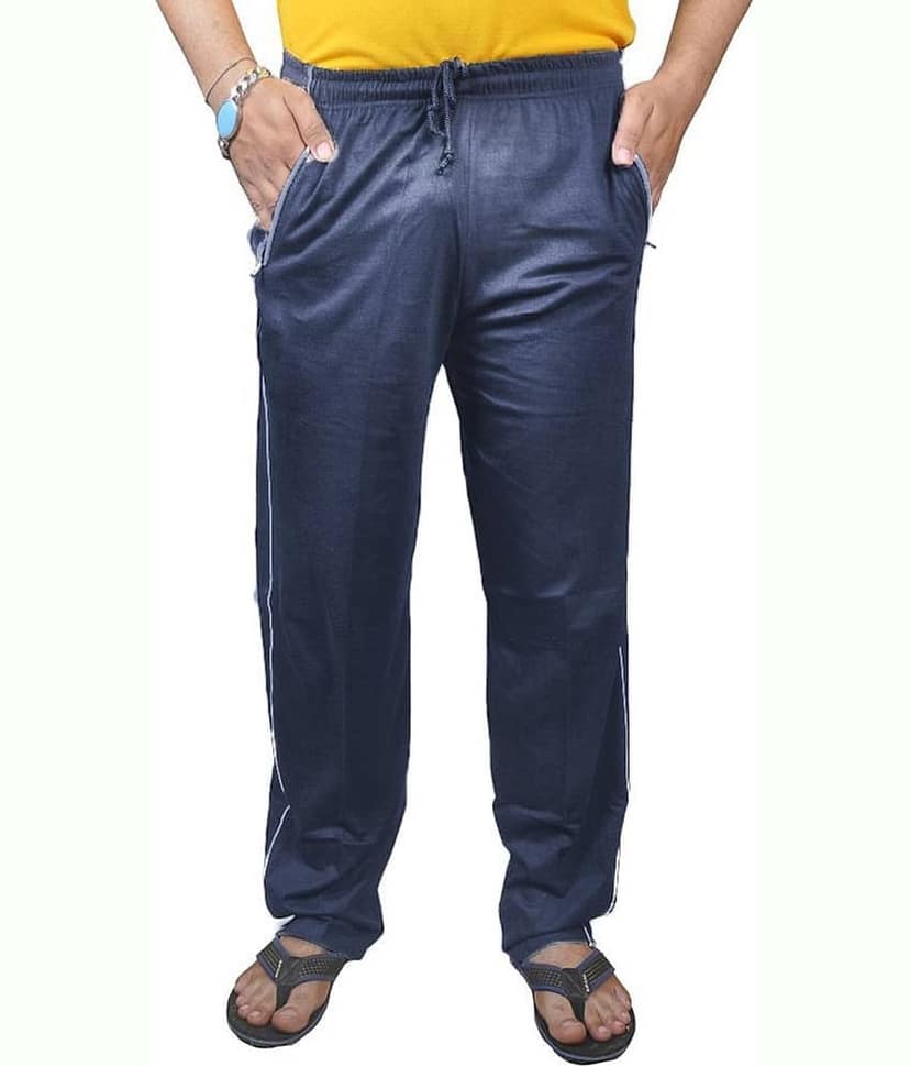 Reoutlook Blue Cotton Blend Men's Trackpants ( Pack of 1 )