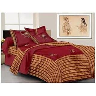 Rajasthani Penchwork Double Bed Sheet