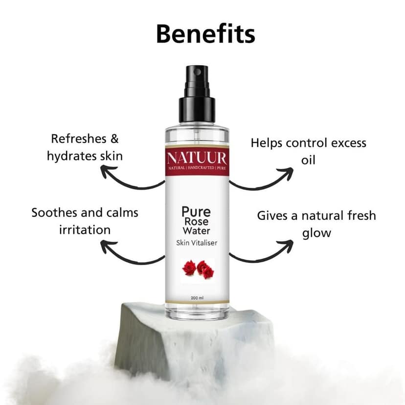 Botanical Rose Mist | Pure Rose Hydrosol | Hydrate | Tone | Refresh view 4