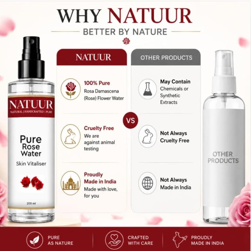 Botanical Rose Mist | Pure Rose Hydrosol | Hydrate | Tone | Refresh view 7