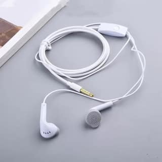 Exelent Wired Earphones with 3.5mm Audio Jack, White in-Ear Headphones with Volume Control and Microphone, Universal Compatibility