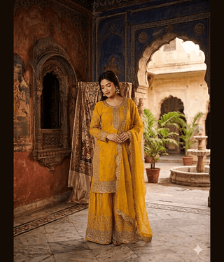 BHAGYASHRAY Women Silk Embroidered Straight Kurti With Patiala Salwar ( Maroon )
