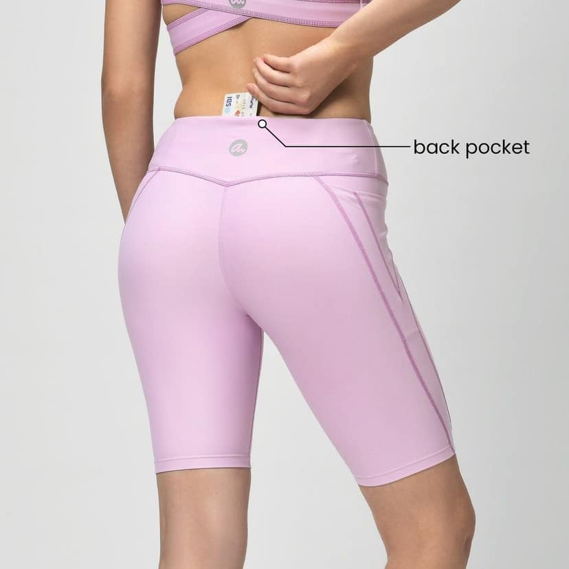 Tic Tac Cycling Shorts - Cotton Candy Pink view 5