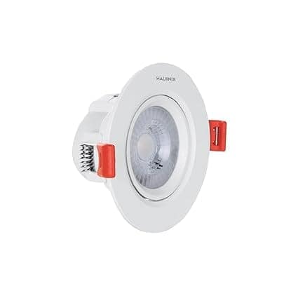 12W Neutral White Adjustable Halo led Spot Light | Compact Design with 120° Beam Angle | Recessed Down Light for False Ceiling | Cutout - 4.5 inch | Pack of 1