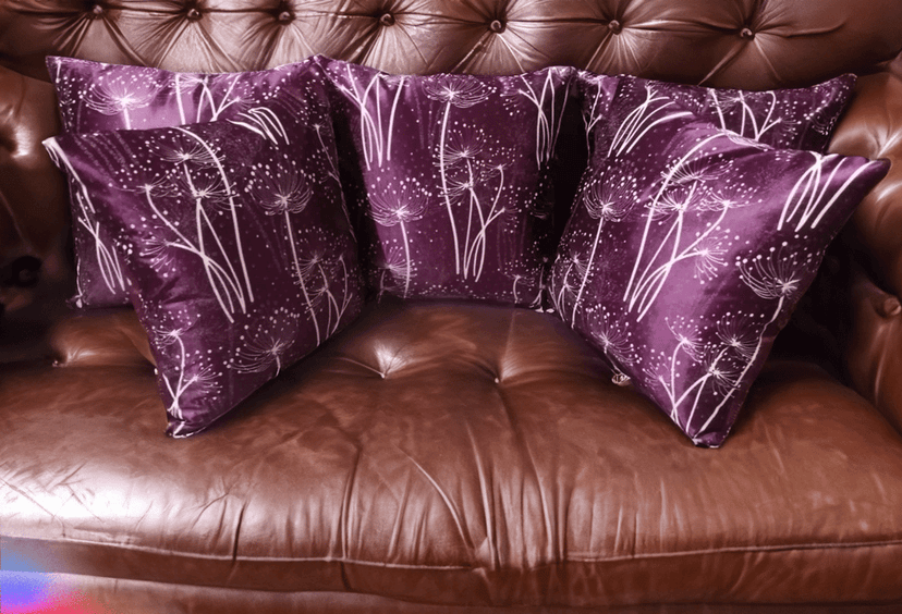 Purple White 3D Cushion Cover/Pillowcase/Throw Pillow cover 14x14 inches (35x35 cm), Pack of 5 Pcs. view 10