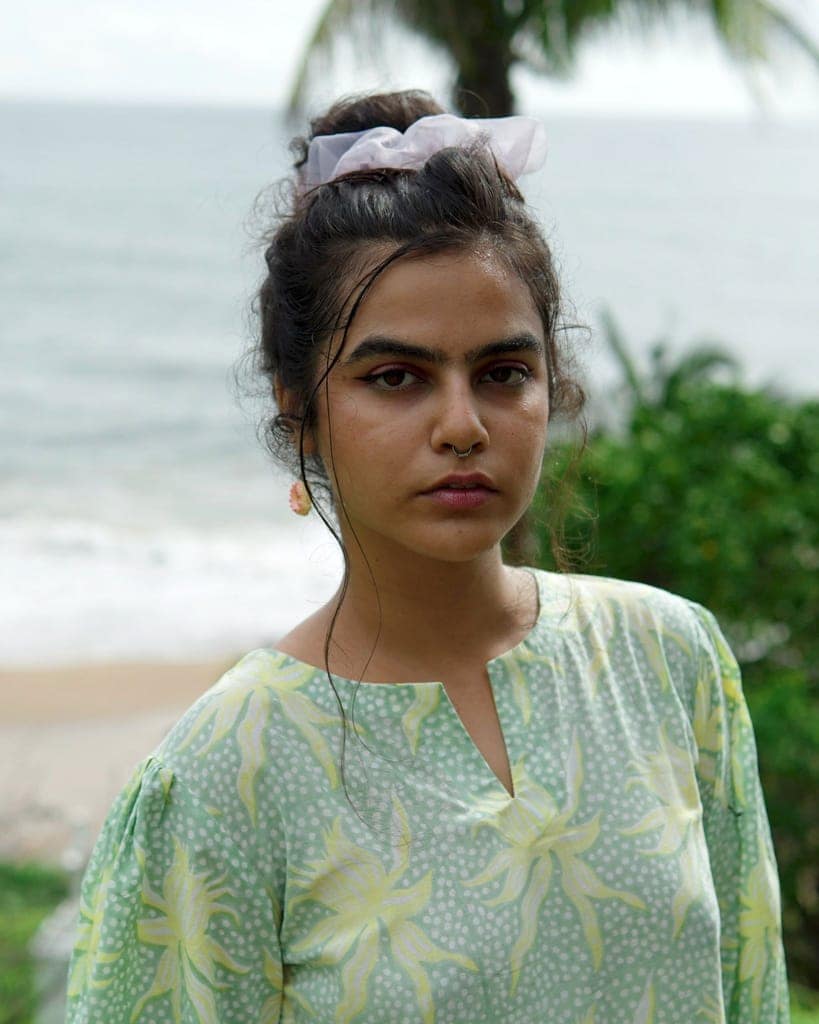 Mellow Yellow Organic Cotton Modern dress by Aagaaz Jaipur view 4