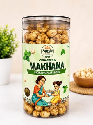 Sattvic Bites Pudina Masala Roasted Flavour Makhana 70gm