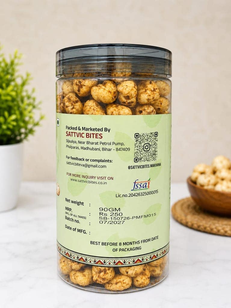 Sattvic Bites Pudina Masala Roasted Flavour Makhana 70gm view 2