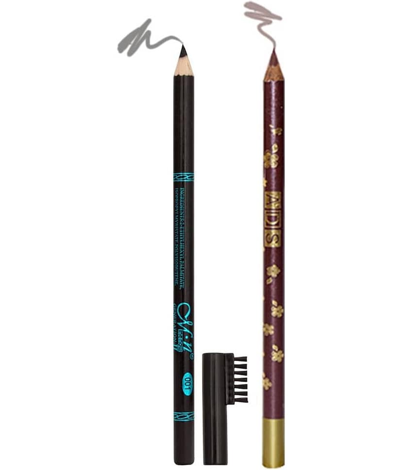 Adbeni Combo Pack Eye Lipliner Ebro Pencil Pack of 2 Makeup Kit 100