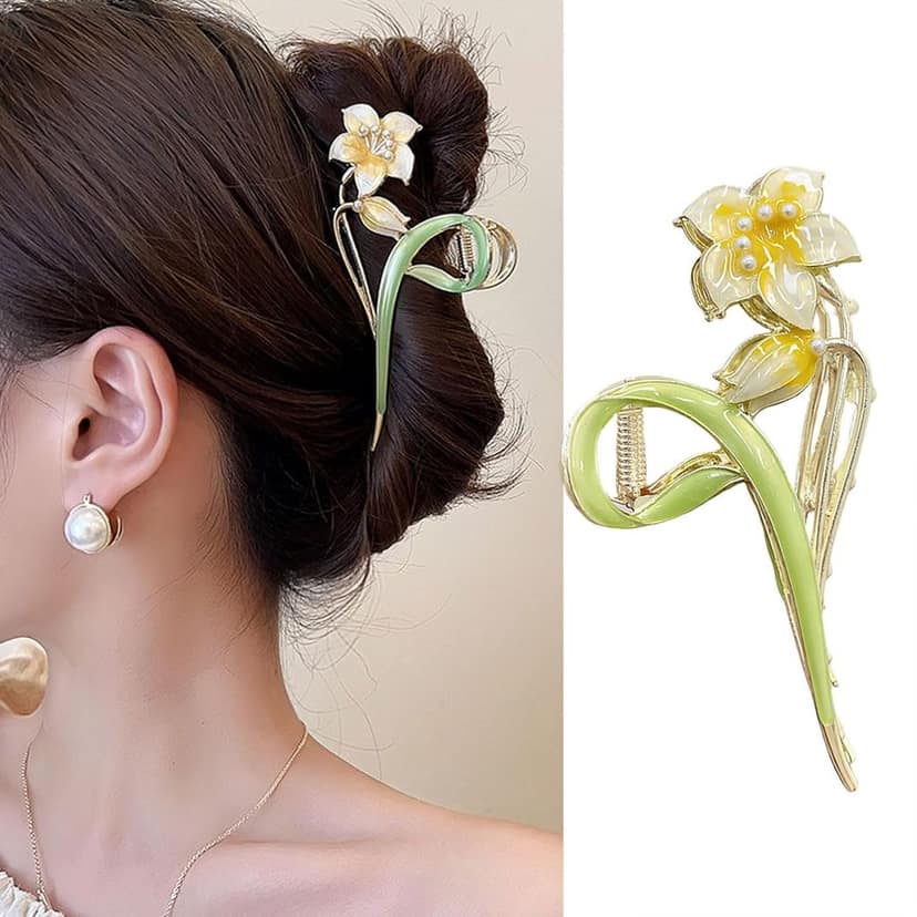 Elegant Butterfly Metal Hair Claw Clip for Women | Premium Alloy Hair Clamp | Strong Hold Fashion Hair Accessory for Daily Wear, Party & Office view 3