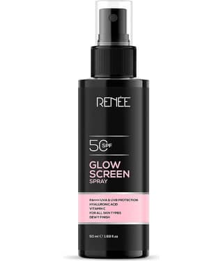 RENEE Glowscreen SPF 50 Sunscreen Spray - Lightweight & Broad Spectrum, 50ml