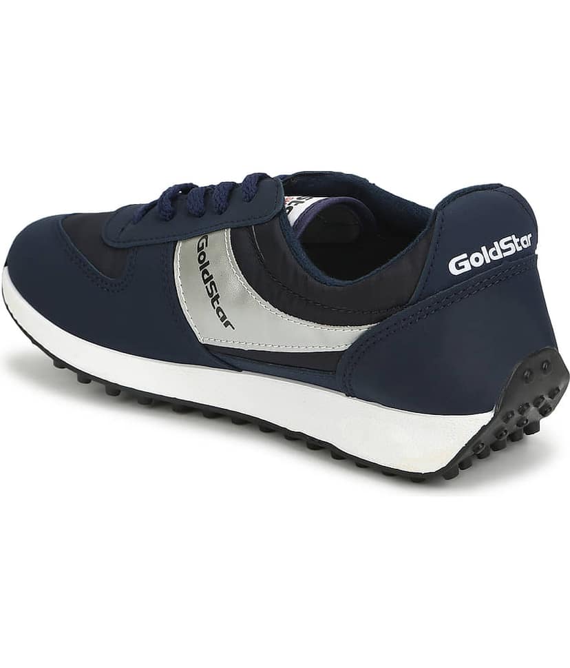 GOLDSTAR Navy Running Shoes view 2