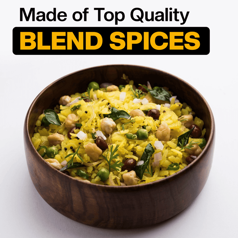 Buy Phoran Jeeravan Chat Masala Online India - Indori Spice | Phoran Tangy Indori Spice for Poha, Snacks & Salads view 4