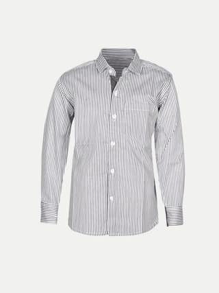 Boys Printed Casual Shirt- Grey Colour